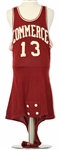 1950s Commerce #13 Game Worn Basketball Jersey (MEARS LOA) Mickey Mantles High School