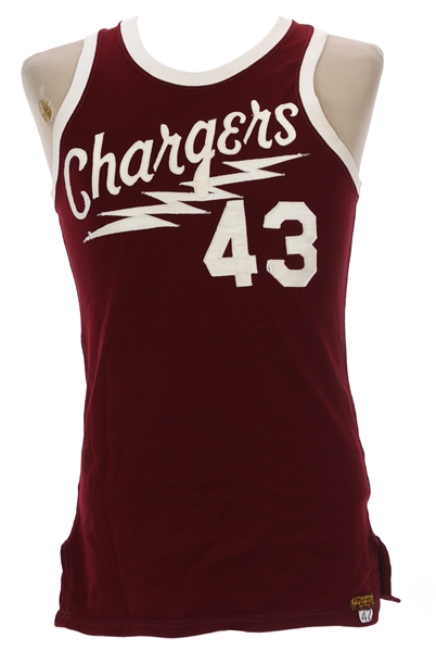 1970s circa University of Wisconsin Barron County Chargers Game Worn Basketball Uniforms - Lot of 2 (MEARS LOA)