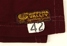 1970's circa University of Wisconsin Barron County Chargers Game Worn Basketball Uniforms - Lot of 2 (MEARS LOA)