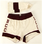 1970's circa University of Wisconsin Barron County Chargers Game Worn Basketball Uniforms - Lot of 2 (MEARS LOA)
