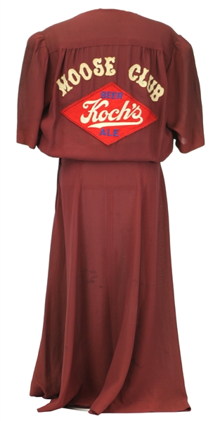 1940s circa Dorthy Moose Club Kochs Beer Ale NY Womans Baseball Uniform (rare)
