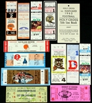 1953-82 College & Professional Football Ticket Collection - Lot of 13