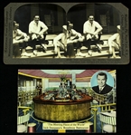 1930s Max Schmelling Keystone View Company Photo Card & Jack Dempseys Broadway Restaurant Postcard - Lot of 2