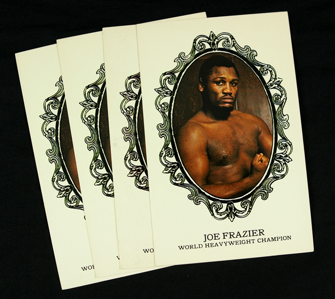 1968-72 Joe Frazier World Heavyweight Champion 3.5" x 5.5" Postcard Collection - Lot of 4