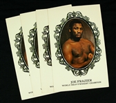 1968-72 Joe Frazier World Heavyweight Champion 3.5" x 5.5" Postcard Collection - Lot of 4