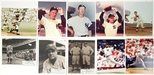 1980's-90's New York Yankees 8 x 10 Photography Collection - Lot of 47 w/ 20 Signed Including Whitey Ford, Don Larsen, Ron Guidry & More (JSA)