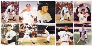 1980's-90's New York Yankees 8 x 10 Photography Collection - Lot of 47 w/ 20 Signed Including Whitey Ford, Don Larsen, Ron Guidry & More (JSA)