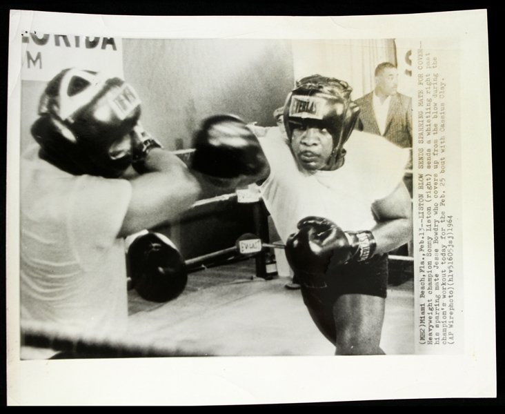 1964 Sonny Liston World Heavyweight Champion Wire Photo Collection - Lot of 2