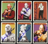 2012 Baron Von Raschke AWA Wrestling Legend Signed Trading Cards - Lot of 6 (JSA)