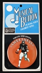 1985 Walter Payton Chicago Bears MOC 3" Sweetness Musical Pinback Button - Still Plays 