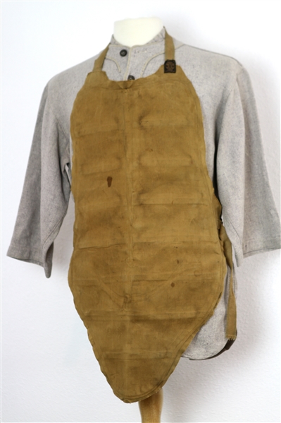 1900s-10s circa Niagara Flannel Baseball Jersey & AJ Reach Chest Protector (MEARS LOA)