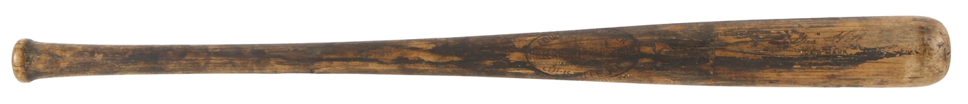 1927 Gus Hill H&B Louisville Slugger Sidewritten 33 Store Model Bat 