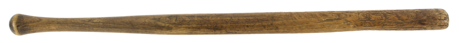 1860's-80's circa Town Ball Flat Barreled Baseball Bat (MEARS LOA)