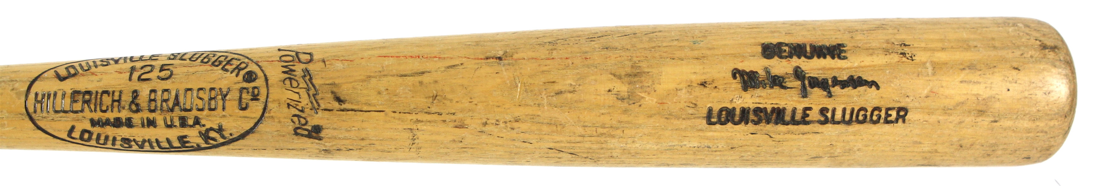 1973-75 Mike Jorgensen Montreal Expos H&B Louisville Slugger Professional Model Game Used Bat (MEARS LOA)