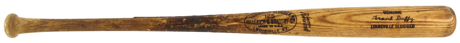 1970-72 Frank Duffy Reds/Giants/Indians H&B Louisville Slugger Professional Model Game Used Bat (MEARS LOA)