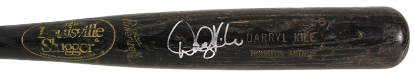 1991-97 Darryl Kile Houston Astros Signed Louisville Slugger Professional Model Game Used Bat (MEARS LOA/JSA)