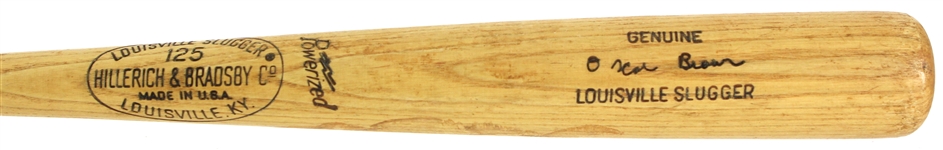 1970-72 Oscar Brown Atlanta Braves H&B Louisville Slugger Professional Model Game Used Bat (MEARS LOA)