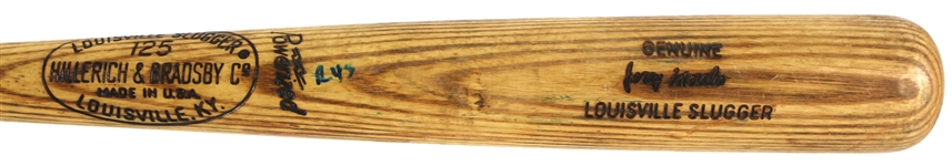 1972-73 Jerry Morales Padres/Cubs H&B Louisville Slugger Professional Model Game Used Bat (MEARS LOA)