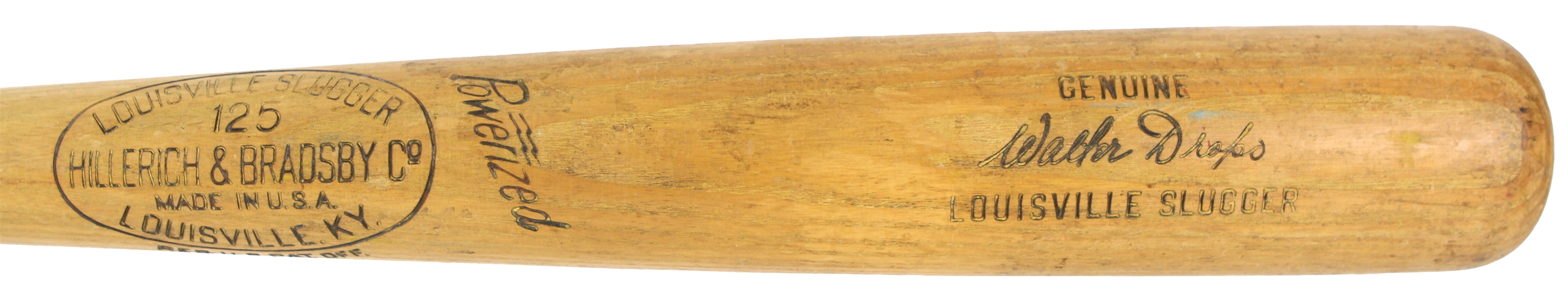 1955-58 Walt Dropo Chicago White Sox H&B Louisville Slugger Professional Model Game Used Bat (MEARS LOA)
