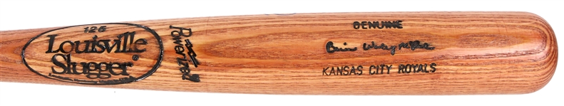 1991-94 Brian McRae Kansas City Royals Signed Louisville Slugger Bat (MEARS LOA)