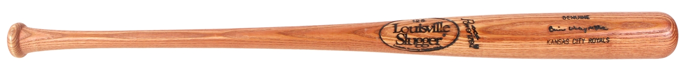 1991-94 Brian McRae Kansas City Royals Signed Louisville Slugger Bat (MEARS LOA)