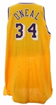 1996-97 Shaquille O'Neal Los Angeles Lakers Signed Game Worn Home Jersey (MEARS LOA/JSA)