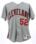 1993 Tim Crews Cleveland Indians Spring Training Road Jersey (MEARS LOA)