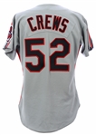 1993 Tim Crews Cleveland Indians Spring Training Road Jersey (MEARS LOA)