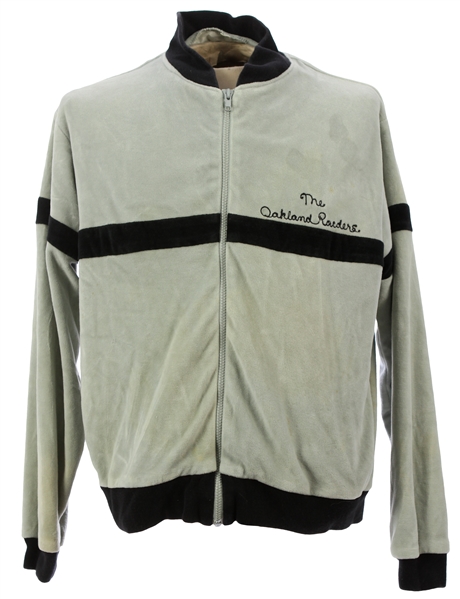 1970s Thomas Grimes Oakland Raiders Velour Team Jacket (Grimes LOA)