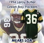 1994 LeRoy Butler Green Bay Packers Signed Home Jersey (MEARS LOA/JSA)