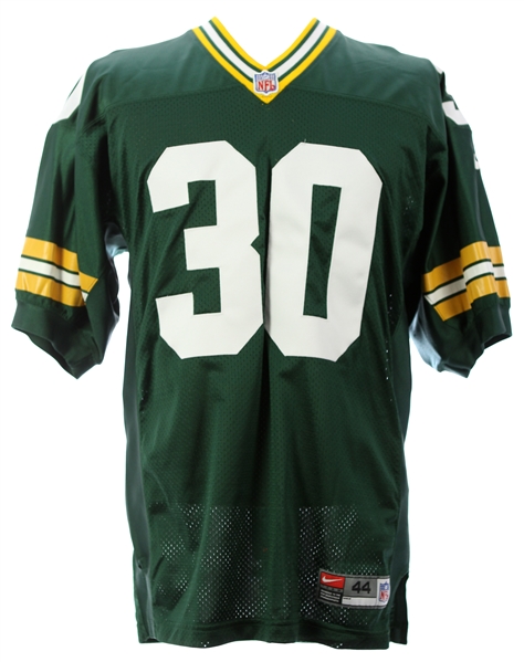 2000s Ahman Green Green Bay Packers Signed Jersey (JSA)
