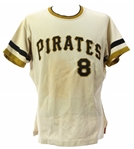 1972-73 Willie Stargell Pittsburgh Pirates Home Game Worn Jersey (MEARS A8)