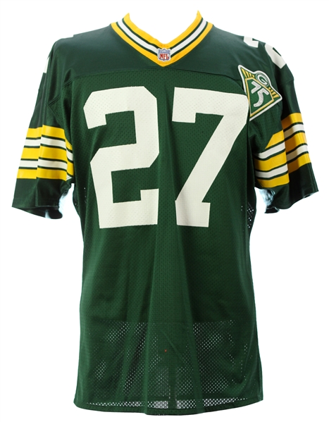 1993 Terrell Buckley Green Bay Packers Signed Home Jersey (MEARS LOA/JSA)