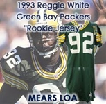 1993 Reggie White Green Bay Packers Signed Home Jersey W/ Crotch Piece (MEARS LOA/JSA)