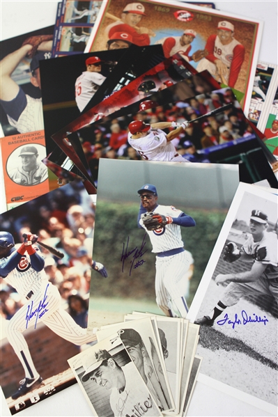 1960s-2000s Baseball Memorabilia Collection - Lot of 82 w/ Photos, Trading Cards & More (JSA)