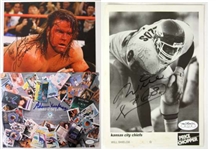 1990's-2000's Basketball Wrestling Football NASCAR Memorabilia Collection - Lot of 82 w/ 33 Signed (JSA)