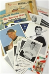 1950s-90s Baseball Memorabilia Collection - Lot of 123 w/ Photos, Cards, Publications & More (JSA)