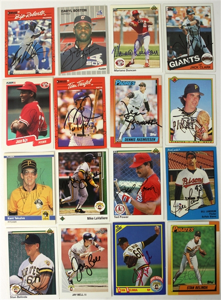 1930s-80s Baseball Signed Card/Photo/Cut Collection - Lot of 200+ (JSA)