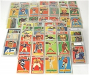 1956 Topps Football Near Complete (1 Card Missing) Set - Lot of 125 Cards Total w/ 7 Slabbed