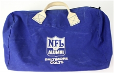 1970s Johnny Unitas Baltimore Colts NFL Alumni Gym Bag (MEARS LOA)