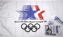 1984 Los Angeles Olympics Flag Collection - Lot of 7