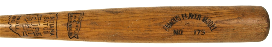 1920s Indiana Bat Company Sure Hit Famous Player Model 34" Store Model Bat 
