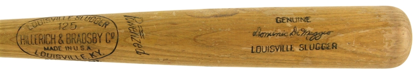 1950-53 Dominic DiMaggio Boston Red Sox H&B Louisville Slugger Professional Model Game Used Bat (MEARS LOA)