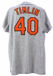 2000 (May 29) Mike Timlin Baltimore Orioles Signed Game Worn Turn Back The Clock Jersey (MEARS LOA/JSA)