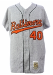 2000 (May 29) Mike Timlin Baltimore Orioles Signed Game Worn Turn Back The Clock Jersey (MEARS LOA/JSA)