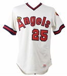 1980 Don Baylor California Angels Game Worn Home Jersey (MEARS LOA)