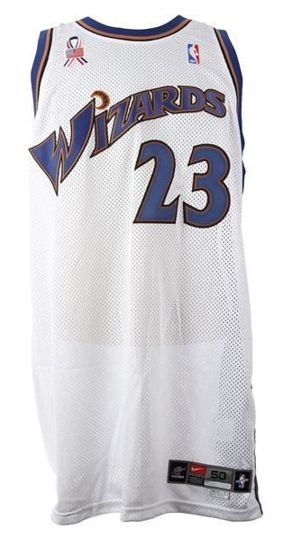 2001-02 Michael Jordan Washington Wizards Home Jersey (MEARS LOA)