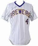 1989 Paul Molitor Milwaukee Brewers Signed Game Worn Home Jersey (MEARS A8/JSA)