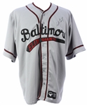 1997 (July 5) Armando Benitez Baltimore Orioles Signed Game Worn Baltimore Elite Giants Negro League Tribute Jersey (MEARS LOA/JSA)