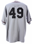 1997 (July 5) Armando Benitez Baltimore Orioles Signed Game Worn Baltimore Elite Giants Negro League Tribute Jersey (MEARS LOA/JSA)